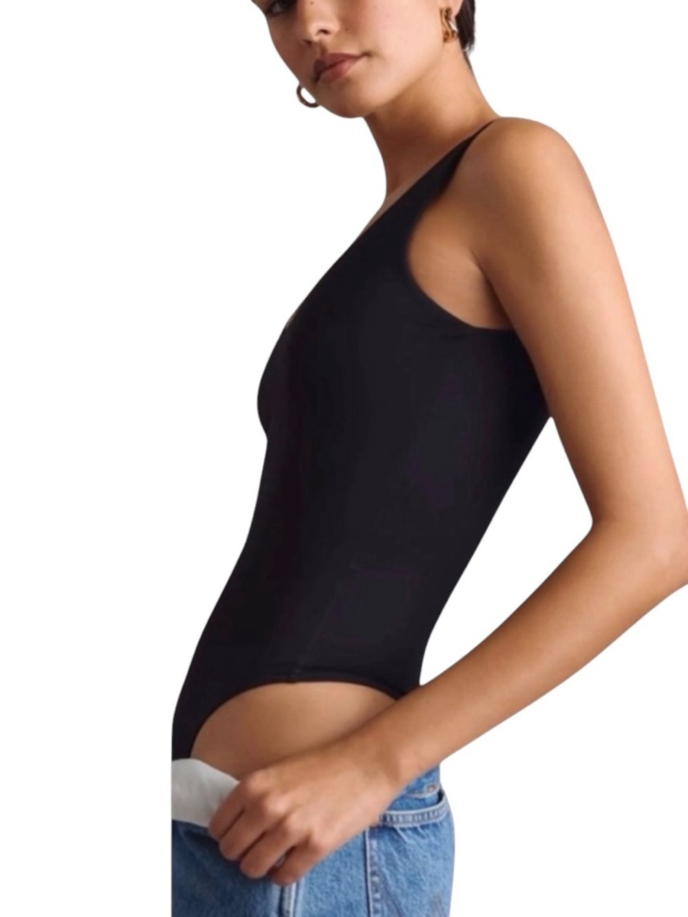 Anthropologie Women’s second skin by RD style Valentina black bodysuit S/M